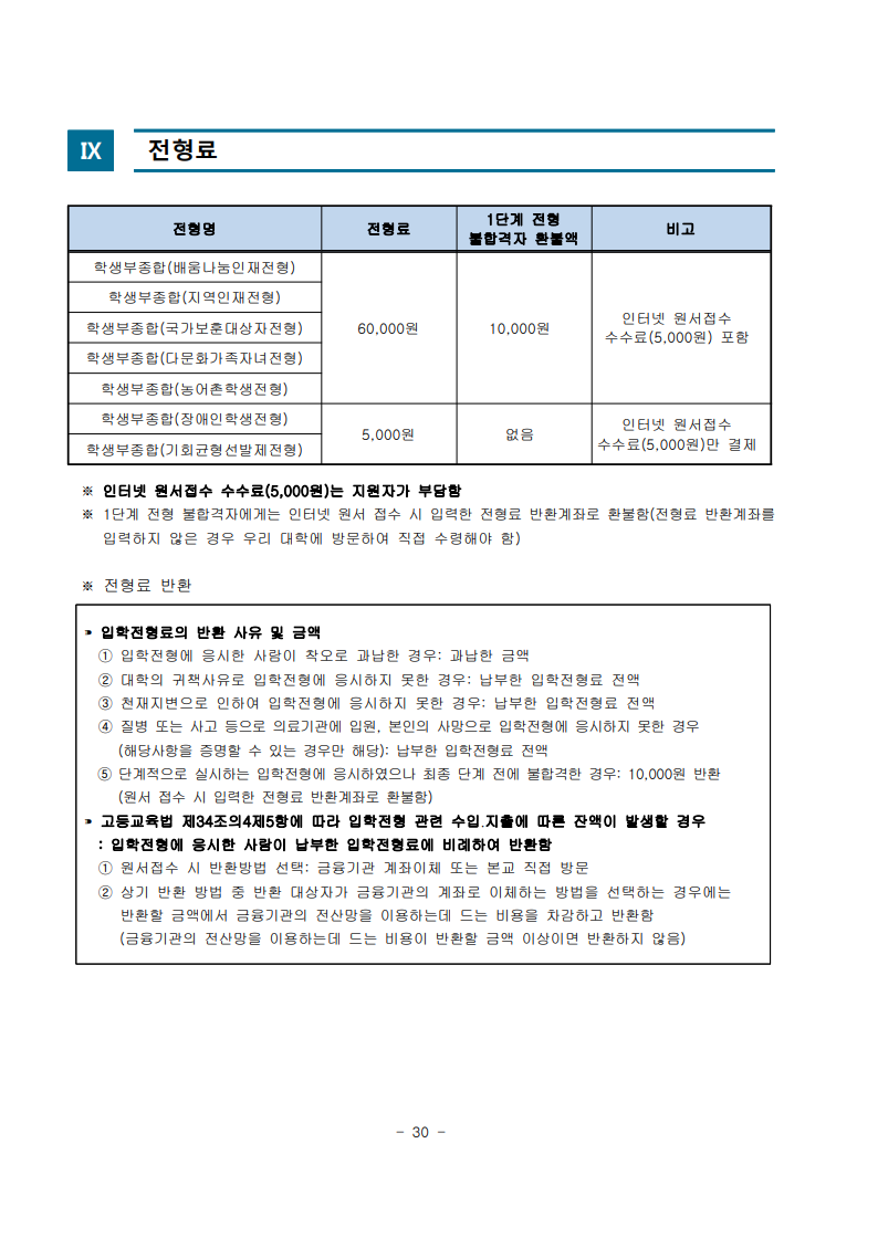 2026학년도 수시모집 모집요강